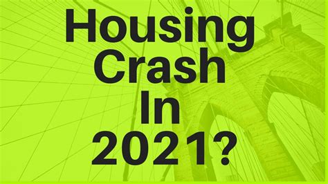If the market does crash again in 2021, remind yourself that you lived through another crash just last year. Housing Crash In 2021? - YouTube