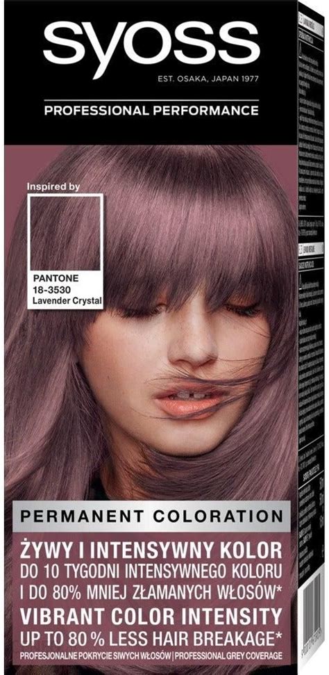 Syoss Permanent Coloration Pantone farba do włosów trwale koloryzująca Lawendowy Kryształ