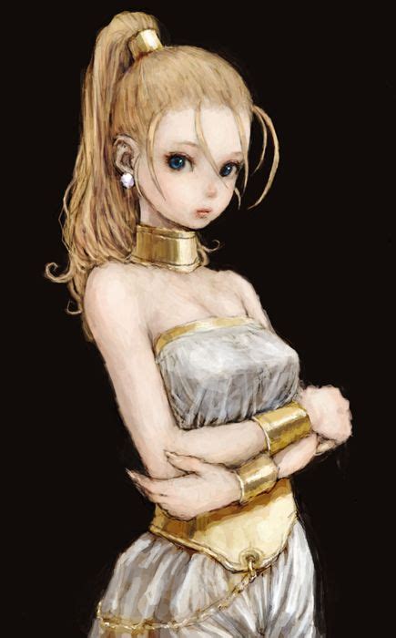A Drawing Of A Woman With Blonde Hair Wearing A Silver Dress And Gold Belted Around Her Waist