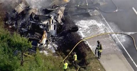 1 Dead 1 Hospitalized A Day After Fiery I 55 Accident Cbs Chicago