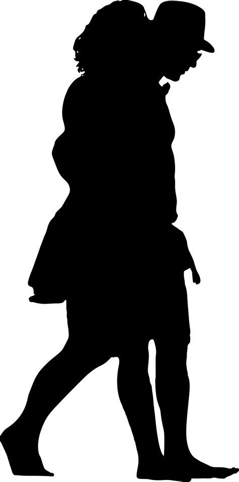 Silhouette Walking Couple Clip Art Silhouettes Png Download 1098