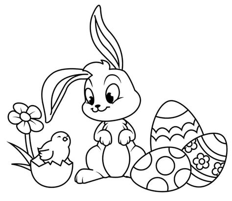 Dibujo De El Conejo De Pascua Para Colorear Y Pintar Vrogue Co