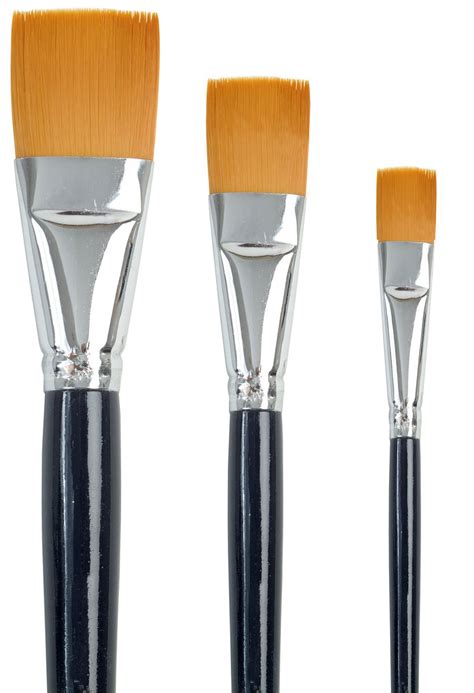 Dala 759 Flat Taklon Paint Brush Set Of 3 Brushes Shop Today Get