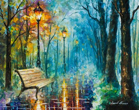 Night Of Inspiration Palette Knife Oil Painting On Canvas By Leonid Afremov 30 X24 75cm X