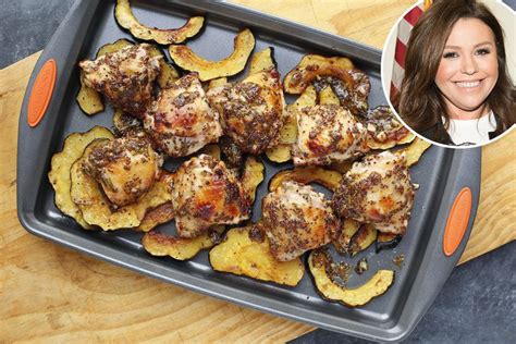 Rachael Ray S Roast Squash And Chicken Thighs Recipe