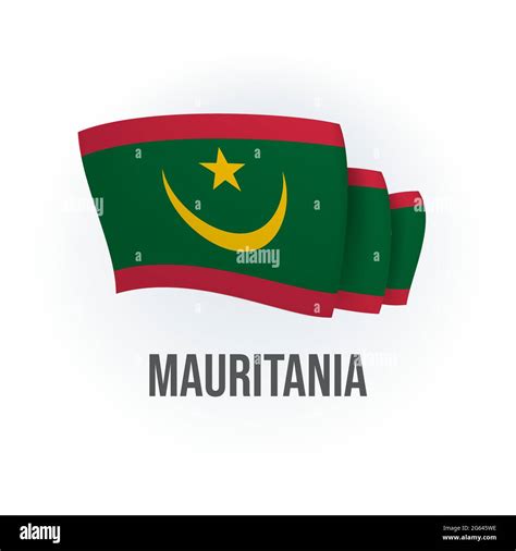 Drapeau Vectoriel De Mauritanie Drapeau Mauritanien Illustration