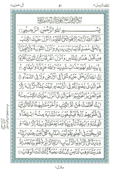 Surat Al Imran Juz Berapa