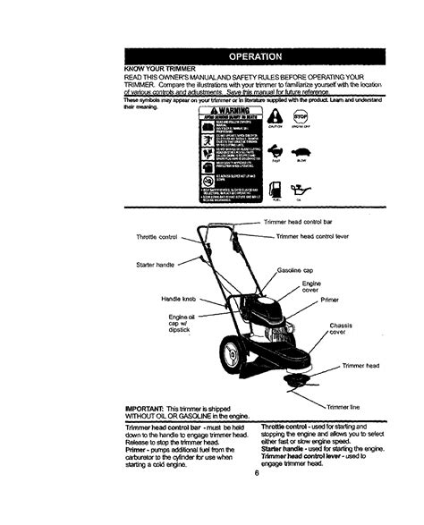 Craftsman 944360050 User Manual HIGH WHEEL WEED TRIMMER Manuals And