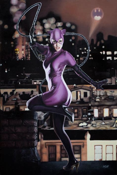 Catwoman Oil Painting Catwoman Comics Girls Catwoman Selina Kyle