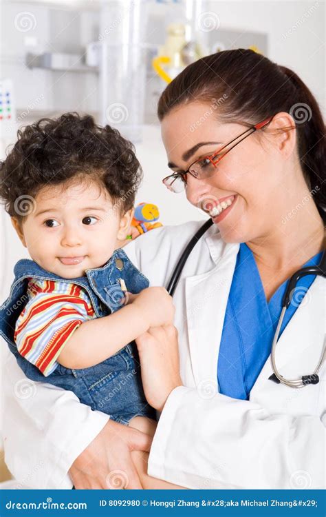 Pediatrician And Patient Stock Photo Image Of Helpful 8092980