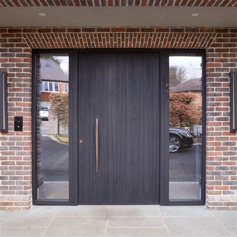 Check spelling or type a new query. A European Oak stained ebony front door with 2 side lites ...