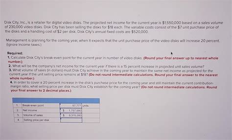 Solved Disk City Inc Is A Retailer For Digital Video Chegg Com