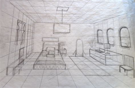 Drawing Within A One Point Perspective Space Point Perspective One