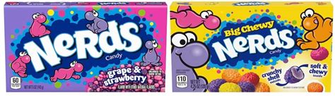 Nerds Candy Theater Boxes Grape And Strawberry And Big Chewy