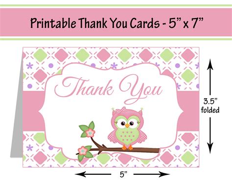 Basic necessities that new parents will need are baby clothes, toiletries, diapers, medicine, and simple toys and blocks. Printable Baby Shower Thank You Cards Folding Cards Pink