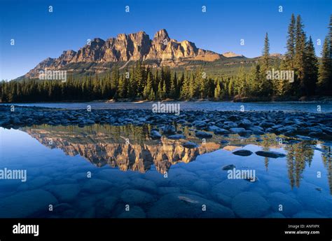 Castle Mountains Banff National Park Alberta Canada Stock Photo Alamy