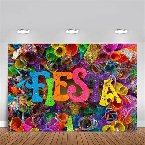 Fiesta Party Backdrop Mexican Fiesta Themed Birthday Party Photography