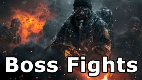 The Division All Boss Fights Boss Battles Youtube