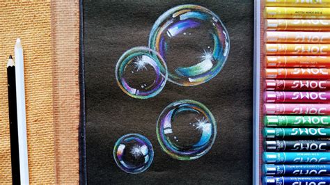 Oil Pastel Drawing Of Bubbles In Easy Way For Beginners How To Draw