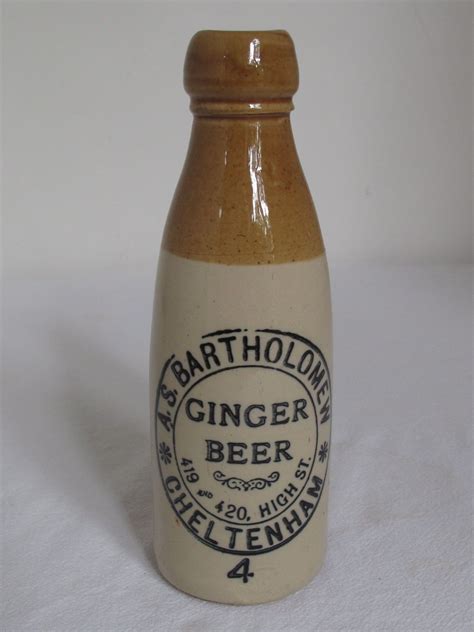 Antique Vintage Stone Ware Ginger Beer Bottle As Batholomew Ginger