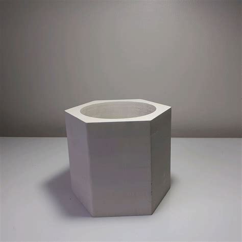 molde de silicone para vaso de concreto geométrico g elo7