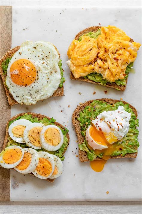 Quick And Easy Avocado Toast With Egg 3 Ways Fried Scrambled And Poached Its A Simp