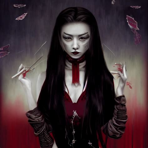 Kristina Yamaguchi Vampire Queen Midjourney