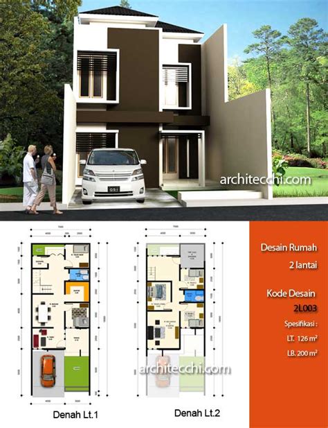Denah rumah minimalis tipe 36 bisa berbeda dengan denah rumah tipe 36 lainnya tergantung dari lahan dan desain bangunan yang akan dibuat. 7 Denah Rumah Minimalis 2 Lantai : Rumah Pantura