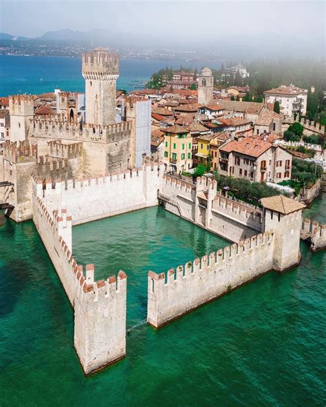 📍 Sirmione Castle Lake Garda Italy 🏰 A Fortress From The Scaliger