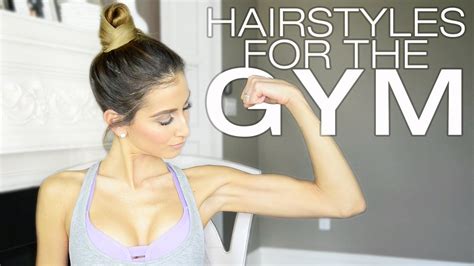 Press gently forward and pin the hair to the top of your head to secure. Hairstyles For The Gym - YouTube