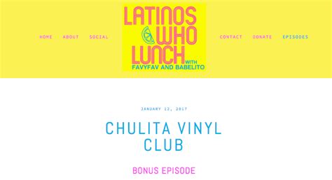 Latinos Who Lunch Chulita Vinyl Club — Chulita Vinyl Club