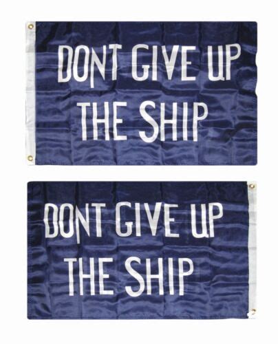2x3 commodore perry dont give up the ship double sided 2ply flag 2 x3 ebay