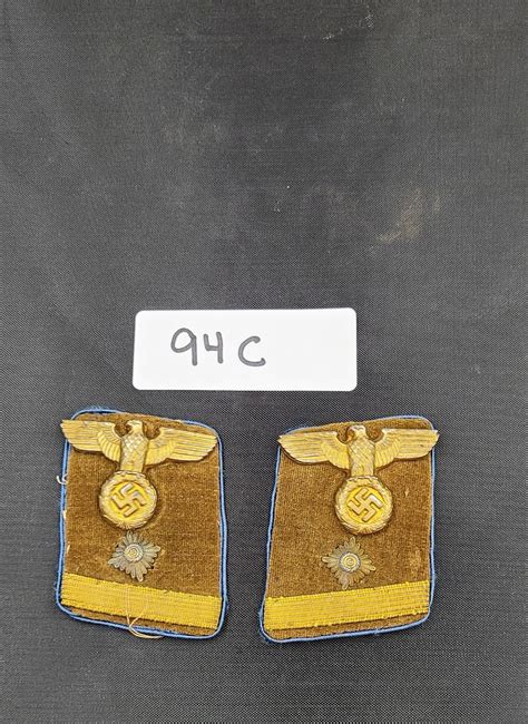 Two Wwii Nazi Officer Shoulder Boards