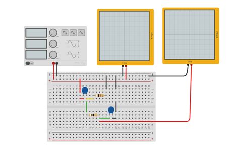 Circuit Design Passa Banda Tinkercad