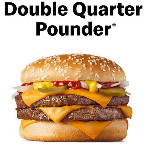 Double Quarter Pounder Beef Burger Mcdonald S Au