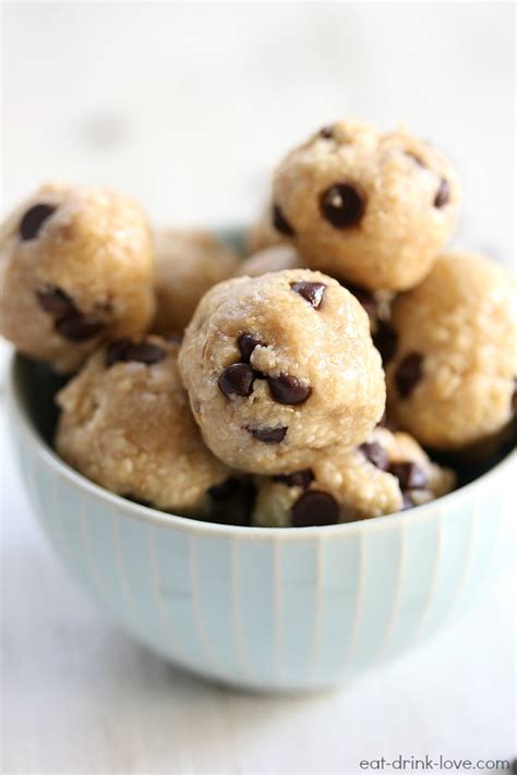 Chocolate Chip Cookie Dough Bites Eat Drink Love
