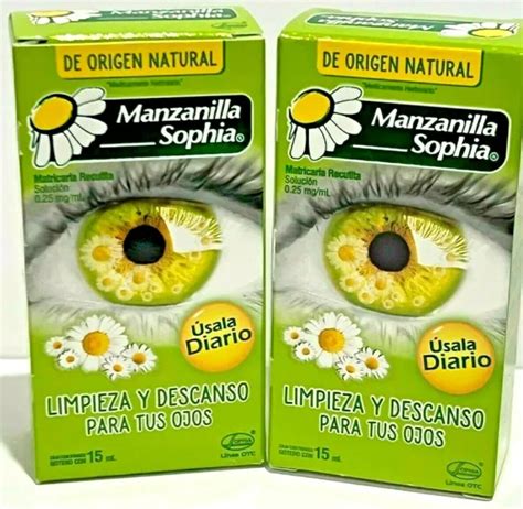 Manzanilla Sophia Chamomile Eye Drops Gotas Para Los Ojos 2 Pack 40ml