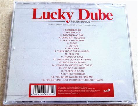 Lucky Dube Remember Me South Africa Cat Cdlucky 17