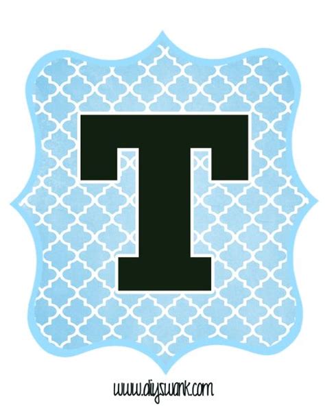 Simply print out only the free printable letters you need onto any color cardstock, cut out, and attach as needed. Blue and Black Printable Letters for Banners | Swanky ...