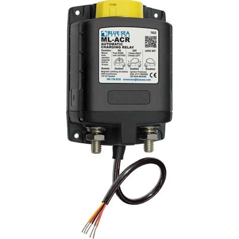 Blue Sea Systems Ml Acr Automatic Charging Relay With Manual Control V Dc A West Marine