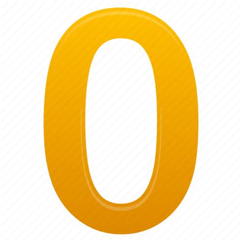 Education Math Mathematics Number Numbers Yellow Zero Icon