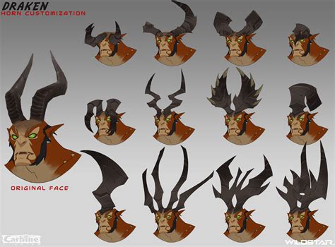 ArtStation Draken Male Horn Customization Johnson Truong Fantasy Character Design Concept