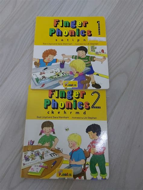 Jolly Phonics Finger Phonics 1 2 興趣及遊戲 書本 And 文具 小朋友書 Carousell