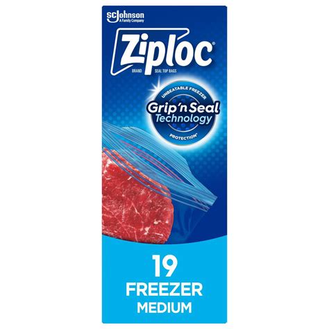 Ziploc Freezer Bags Smart Zip Medium 19ct Walmart Canada