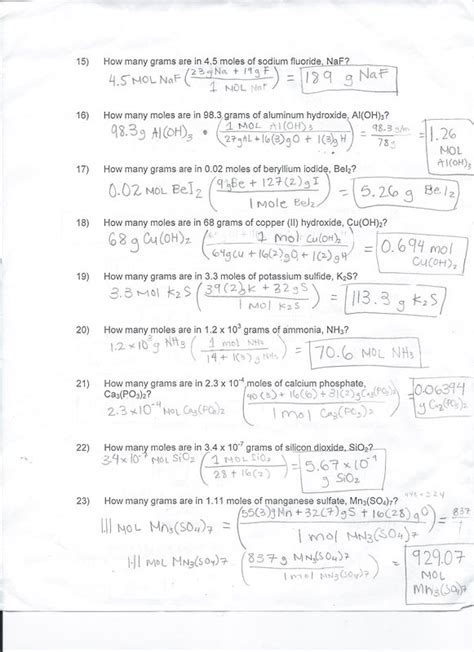 Some of the worksheets for this concept are moles molecules and grams work and key, mole to grams grams to moles conversions work, mole calculation work, mole calculation work, mole calculation work, moles molecules and grams work, gramsmoles calculations work i. Writing Grams Mole Calculations Worksheet Answers ...
