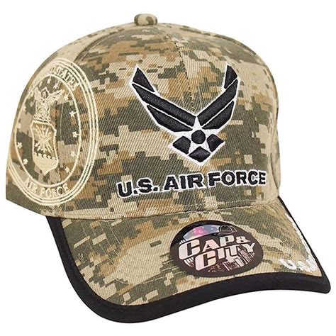 Us Air Force Hat Digital Camouflage Wings Logo Embroidered Us Military