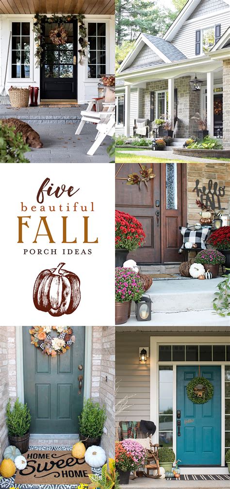 Front Porch Decorated For Fall Citrineliving