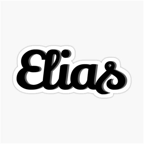 Elias Sticker For Sale By Yayore19 Redbubble