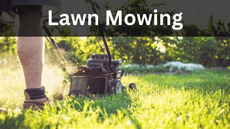 Lawn Mowing By Sunrise Landscape