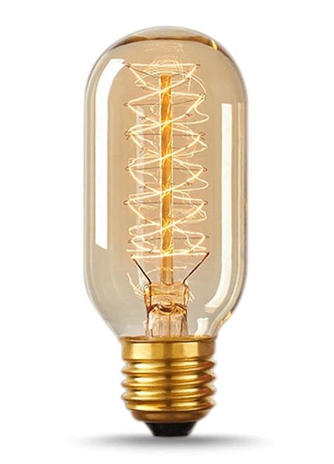 Vintage Antique Bulb 40w Edison Style T14 Spiral Filament